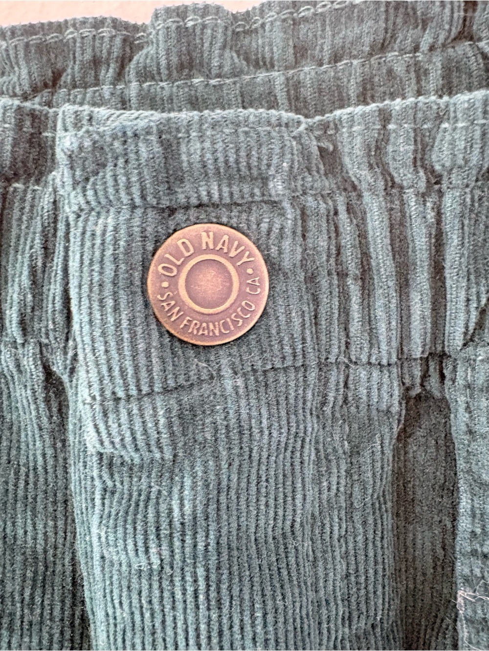Kids Old Navy Dark Green Corduroy Skirt - Picture 3 of 4